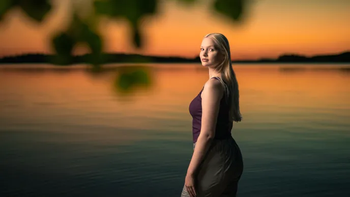 LUT University, The first joint application round in 2025 starts. LUT University&#039;s students is standing by the lake Saimaa in sunset.