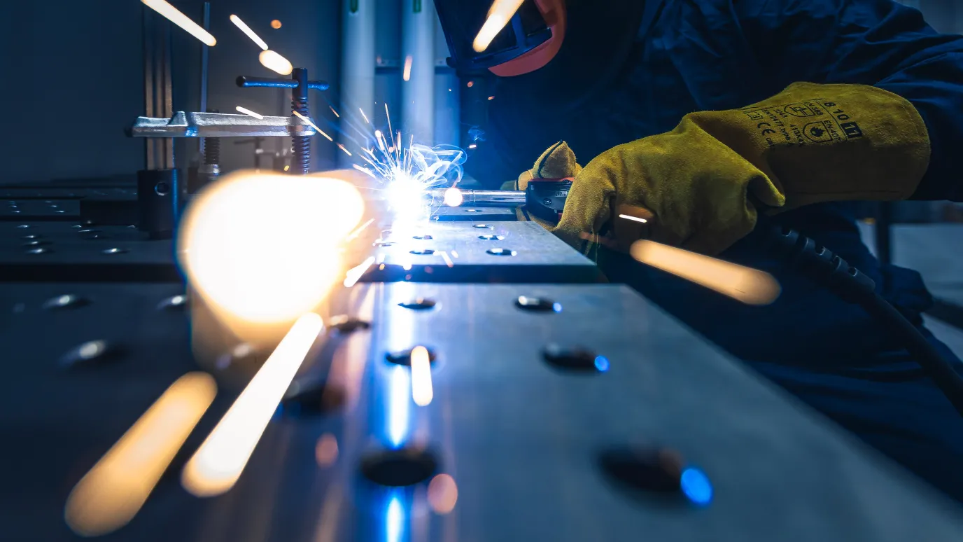 Welding in J. Hyneman Center at LUT University